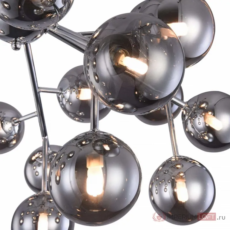Потолочная люстра Maytoni Dallas MOD545PL-20CH Цвет арматуры хром Цвет плафонов серый от ImperiumLoft