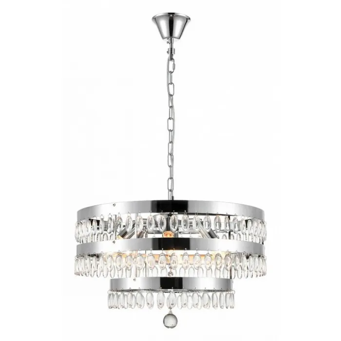 Подвесная люстра Vele Luce Breeze VL3263P06 Цвет арматуры хром Цвет плафонов прозрачный от ImperiumLoft