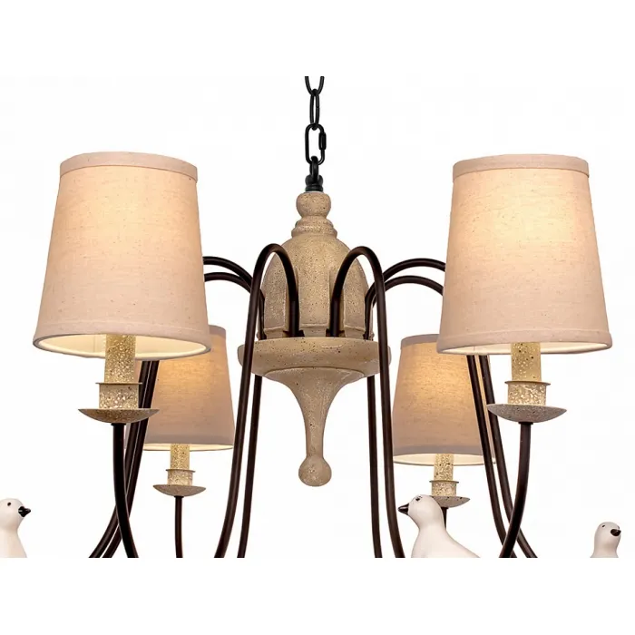 Подвесная люстра Loft it 1029 LOFT1029A-8 Цвет арматуры коричневый Цвет плафонов кремовый от ImperiumLoft