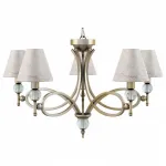Подвесная люстра Lamp4You Eclectic 8 M2-05-SB-LMP-O-15 Цвет арматуры бронза Цвет плафонов белый от ImperiumLoft
