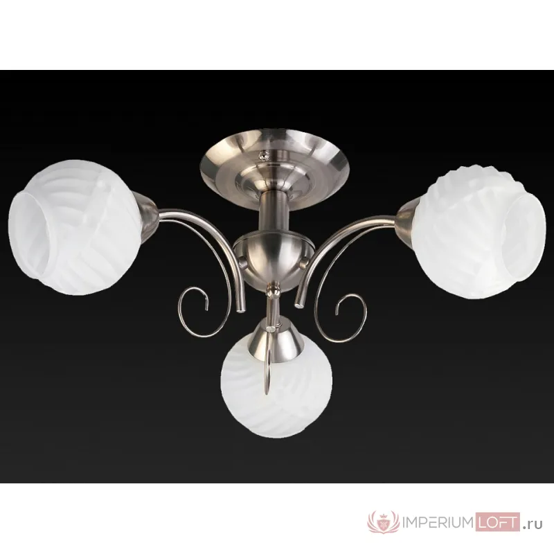 Люстра на штанге TopLight Dana TL3560X-03SN Цвет арматуры никель Цвет плафонов белый от ImperiumLoft