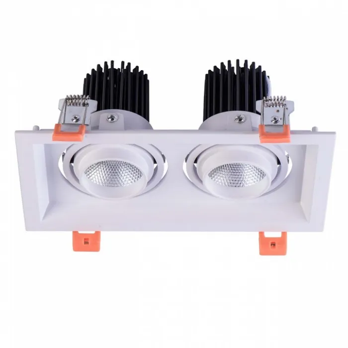 Встраиваемый светильник MW-Light Круз 637016202 Цвет арматуры белый Цвет плафонов кремовый от ImperiumLoft