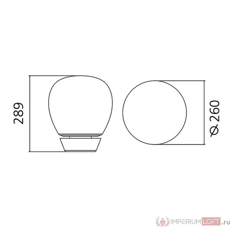 Настольная лампа декоративная Artemide 1817010A от ImperiumLoft