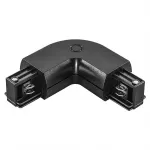 Соединитель с токопроводом угловой L-образный для треков Lightstar Barra 504127 Цвет арматуры черный