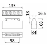 Накладной светильник Maytoni Points TR014-2-10W4K-W