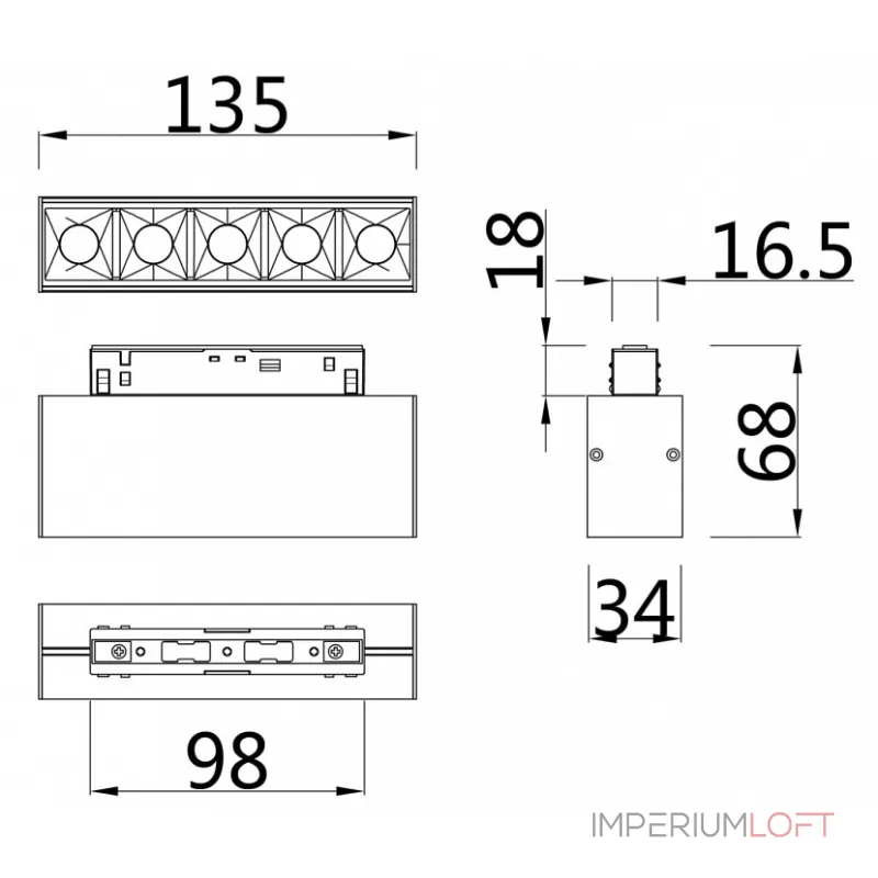 Накладной светильник Maytoni Points TR014-2-10W4K-W