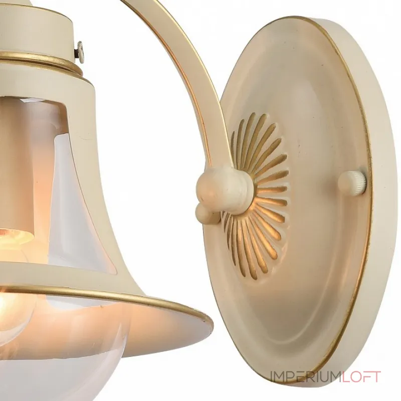 Бра Arte Lamp 7022 A7022AP-1WG Цвет арматуры золото Цвет плафонов золото Бра Arte Lamp 7022 A7022AP-1WG Цвет арматуры золото Цвет плафонов золото