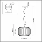 Подвесной светильник Odeon Light Roofi 4754/1 Цвет плафонов белый Цвет арматуры черный от ImperiumLoft