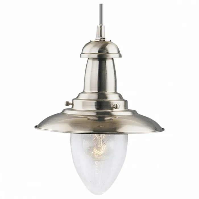 Подвесной светильник Arte Lamp Fisherman A5518SP-1SS Цвет арматуры серебро Цвет плафонов прозрачный от ImperiumLoft