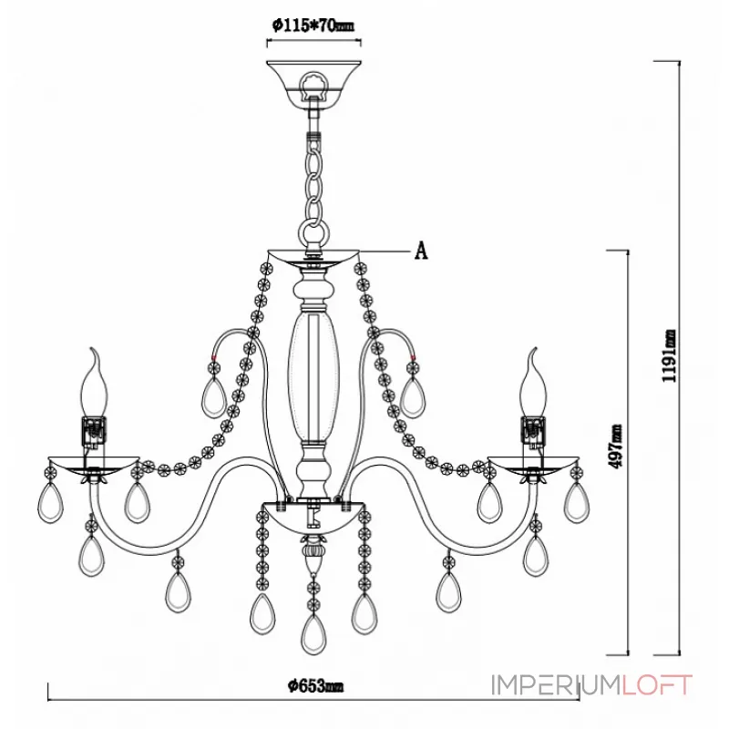 Подвесная люстра Rivoli Argento P7 SL Б0038406 Подвесная люстра Rivoli Argento P7 SL Б0038406