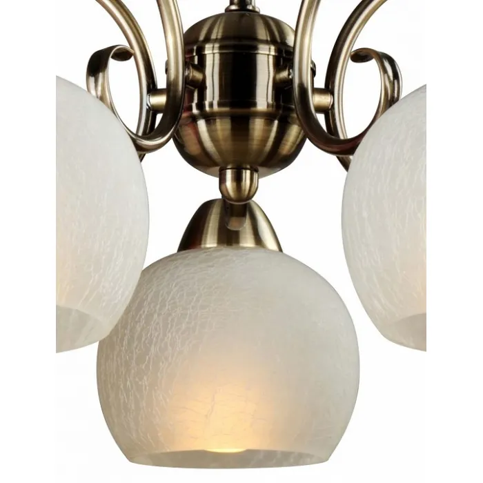 Подвесная люстра Arte Lamp Margo A9316LM-5AB Цвет арматуры бронза Цвет плафонов белый от ImperiumLoft