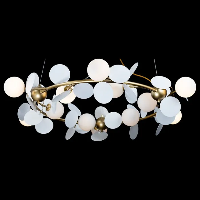 Подвесная люстра Loft it Matisse 10008/1050 white Цвет арматуры золото Цвет плафонов белый от ImperiumLoft