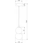 Подвесная люстра Eurosvet Polar 50250/1 LED серый от ImperiumLoft