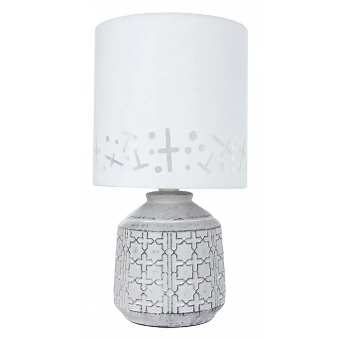 Настольная лампа декоративная Arte Lamp Bunda A4007LT-1GY Цвет арматуры Серый Цвет плафонов Белый от ImperiumLoft