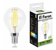 Лампа светодиодная Feron Saffit LB-61 E14 5Вт 4000K 25579 Цвет арматуры Неокрашенный Цвет плафонов зеленый
