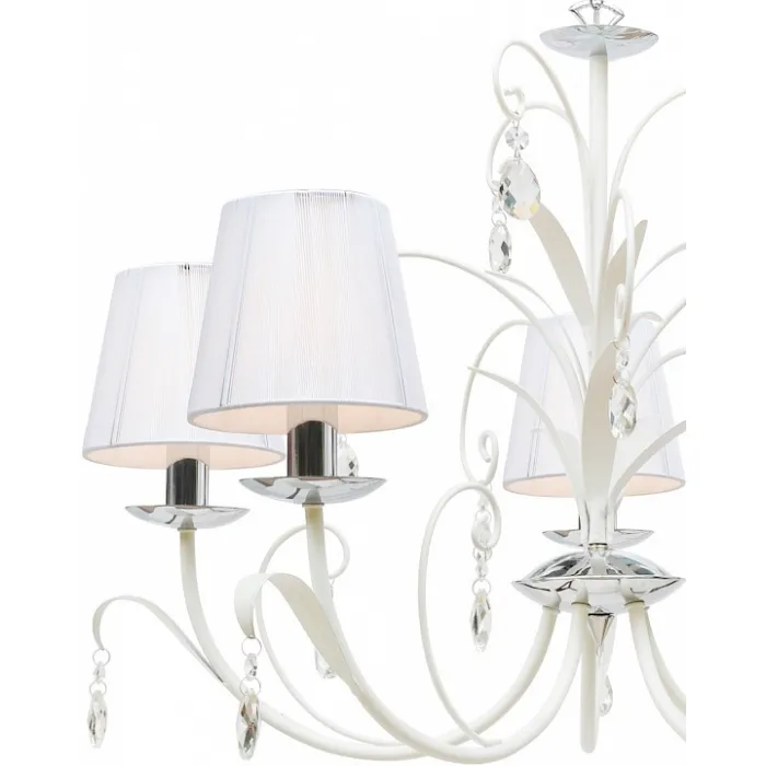 Подвесная люстра Arte Lamp Romana Snow A1743LM-5WH Цвет арматуры белый Цвет плафонов белый от ImperiumLoft