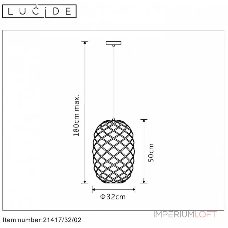 Подвесной светильник Lucide 21417/32/02