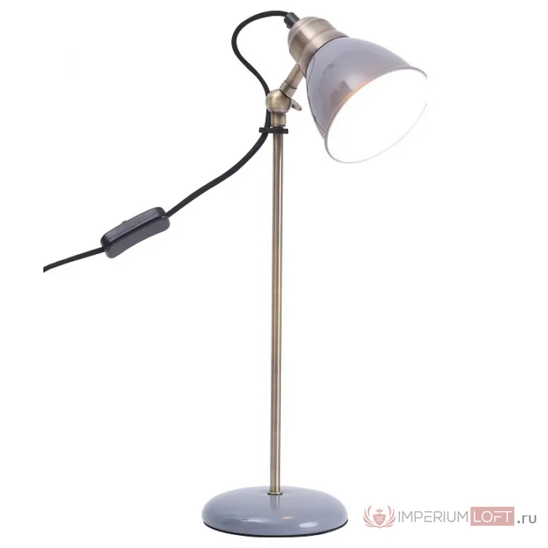 Настольная лампа офисная Arte Lamp 3235 A3235LT-1AB Цвет арматуры бронза Цвет плафонов серый от ImperiumLoft