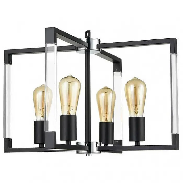 Подвесной светильник Vele Luce Turin 742 VL5022P04 Цвет арматуры черный от ImperiumLoft