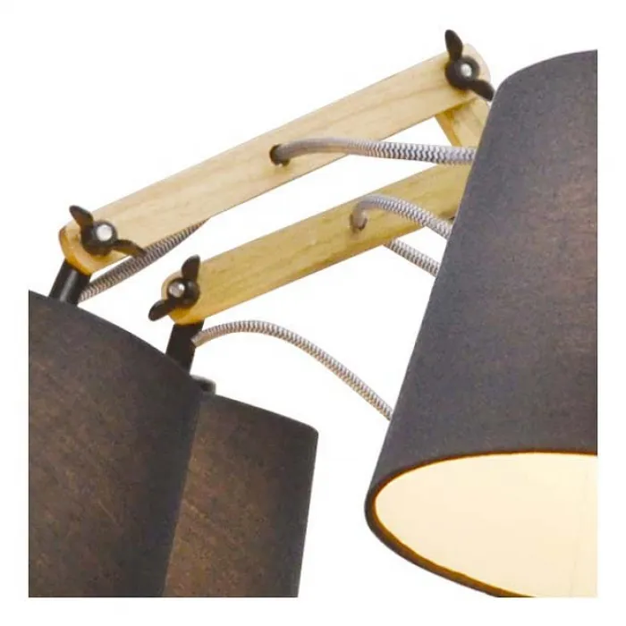 Подвесная люстра Arte Lamp Pinocchio A5700LM-8BK Цвет арматуры коричневый Цвет плафонов черный от ImperiumLoft