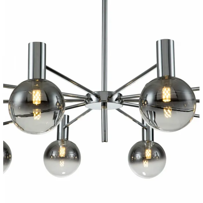 Люстра на штанге Indigo Collana 13015/10R Chrome от ImperiumLoft