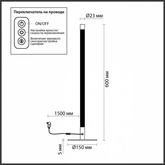 Настольная лампа декоративная Odeon Light Fillini 4335/14TL от ImperiumLoft