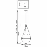 Светильник на штанге Lightstar Modena 816047 Цвет плафонов белый Цвет арматуры бронза от ImperiumLoft