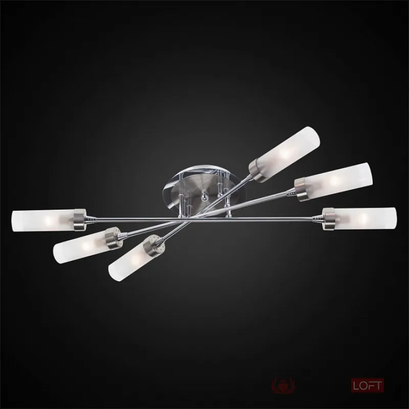 Люстра на штанге Citilux Хеликс CL109161 Цвет арматуры хром Цвет плафонов прозрачный от ImperiumLoft