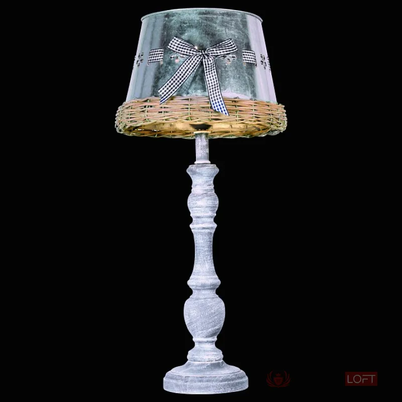 Настольная лампа декоративная Arte Lamp Fattoria A5290LT-1RI Цвет арматуры серый Цвет плафонов серый от ImperiumLoft