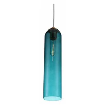 Подвесной светильник ST-Luce Callana SL1145.383.01 Цвет арматуры латунь Цвет плафонов голубой