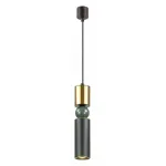 Подвесной светильник Odeon Light Sakra 4073/5L Цвет арматуры черный Цвет плафонов золото от ImperiumLoft