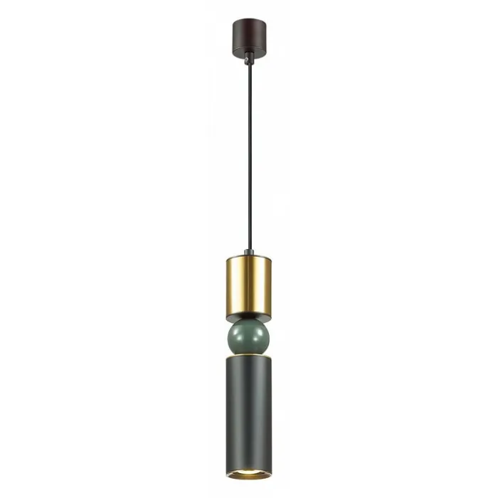 Подвесной светильник Odeon Light Sakra 4073/5L Цвет арматуры черный Цвет плафонов золото от ImperiumLoft