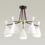 Люстра на штанге Lumion Oliver 4494/5C Цвет арматуры золото Цвет плафонов белый от ImperiumLoft