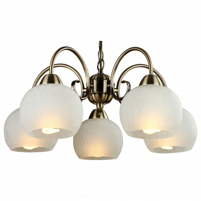 Подвесная люстра Arte Lamp Margo A9316LM-5AB Цвет арматуры бронза Цвет плафонов белый от ImperiumLoft