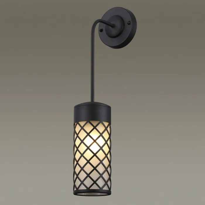 Светильник на штанге Odeon Light Dunes 4834/1W Цвет плафонов белый Цвет арматуры черный от ImperiumLoft