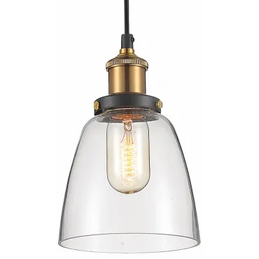 Подвесной светильник Favourite Cascabel 1874-1P Цвет плафонов прозрачный Цвет арматуры бронза от ImperiumLoft