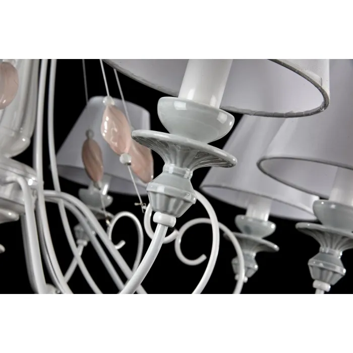 Подвесная люстра Maytoni Adelia ARM540-08-W Цвет арматуры белый Цвет плафонов белый от ImperiumLoft
