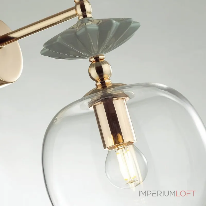 Бра Odeon Light Bizet 4855/1WB Цвет плафонов прозрачный Цвет арматуры золото Бра Odeon Light Bizet 4855/1WB Цвет плафонов прозрачный Цвет арматуры золото