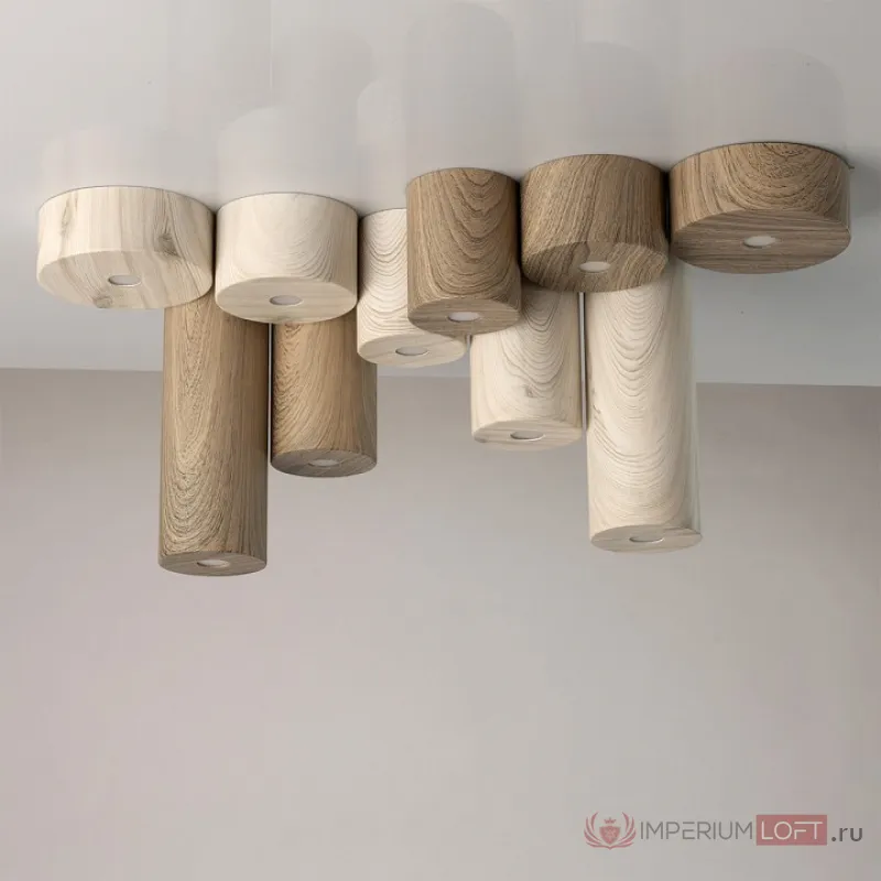 Накладной светильник DeMarkt Иланг 5 712010701 Цвет арматуры коричневый Цвет плафонов коричневый от ImperiumLoft