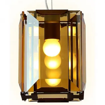 Подвесной светильник Ambrella Traditional 6 TR5109 CF/TI кофе/янтарь E27/1 max 40W 150*150*1200