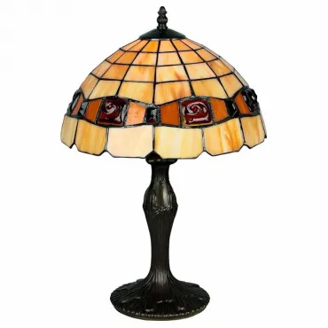 Настольная лампа декоративная Omnilux Almendra OML-80504-01 Цвет арматуры бронза Цвет плафонов разноцветный