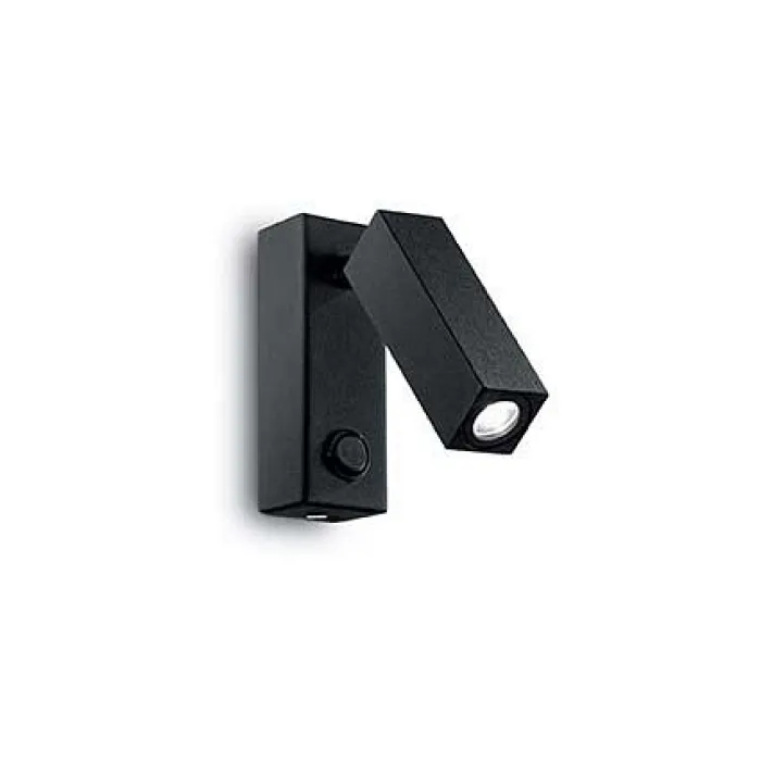 Бра Ideal Lux Page PAGE AP1 SQUARE NERO Цвет арматуры черный Цвет плафонов черный от ImperiumLoft