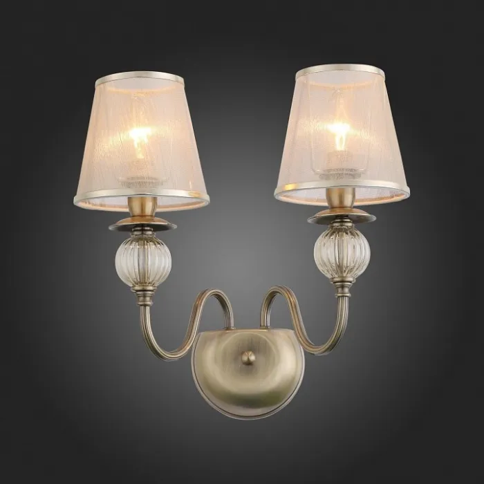 Бра EVOLUCE Grazia SL185.301.02 Цвет арматуры бронза Цвет плафонов коричневый от ImperiumLoft