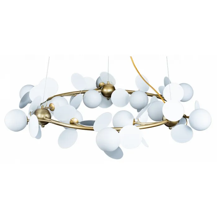 Подвесная люстра Loft it Matisse 10008/1050 white Цвет арматуры золото Цвет плафонов белый от ImperiumLoft