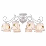 Люстра на штанге Arte Lamp Fortuna A5495PL-8WG Цвет арматуры золото Цвет плафонов белый от ImperiumLoft