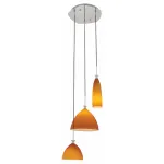 Подвесной светильник Lightstar Agola 810133 Цвет арматуры хром Цвет плафонов янтарный от ImperiumLoft