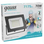 Настенно-потолочный прожектор Gauss Elementary 613100270 Цвет плафонов прозрачный