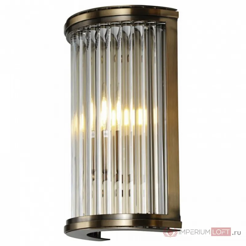 Накладной светильник DeLight Collection Crystal Bar KM0767W-1 brass Цвет арматуры латунь Цвет плафонов прозрачный от ImperiumLoft