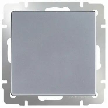 Выключатель проходной одноклавишный без рамки Werkel Серебряный WL06-SW-1G-2W Цвет арматуры серебро