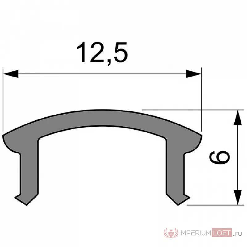 Профиль накладной  Deko-Light F-01-08 983504 от ImperiumLoft